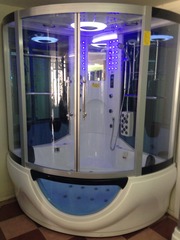 Гидромассажный бокс Golston GA-082 (с паром и г/м в ванне), 1500х1500