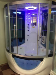Гидромассажный бокс Golston GA082 (с паром и г/м в ванне), 1360х1360