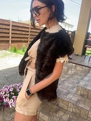 Женская норковая безрукавка жилет размер 46 М