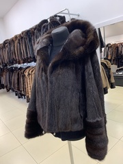 Купить автоледи норковую с капюшоном размер XS XXS