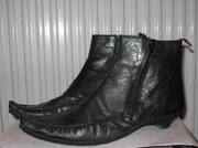 Продам кожаные осенние полусапоги 38-39р .